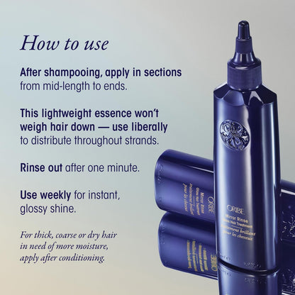 Oribe Mirror Rinse Glass Hair Treatment - Smoothing Shine Mask, Hydrates & Conditions, Reduces Frizz, 5.9 oz Avelisse