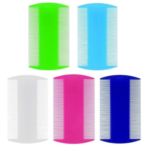 Yumflan 5-Piece Double-Sided Fine-Tooth Hair Comb Set – Dandruff Removal Combs for Adults & Kids - görsel 2