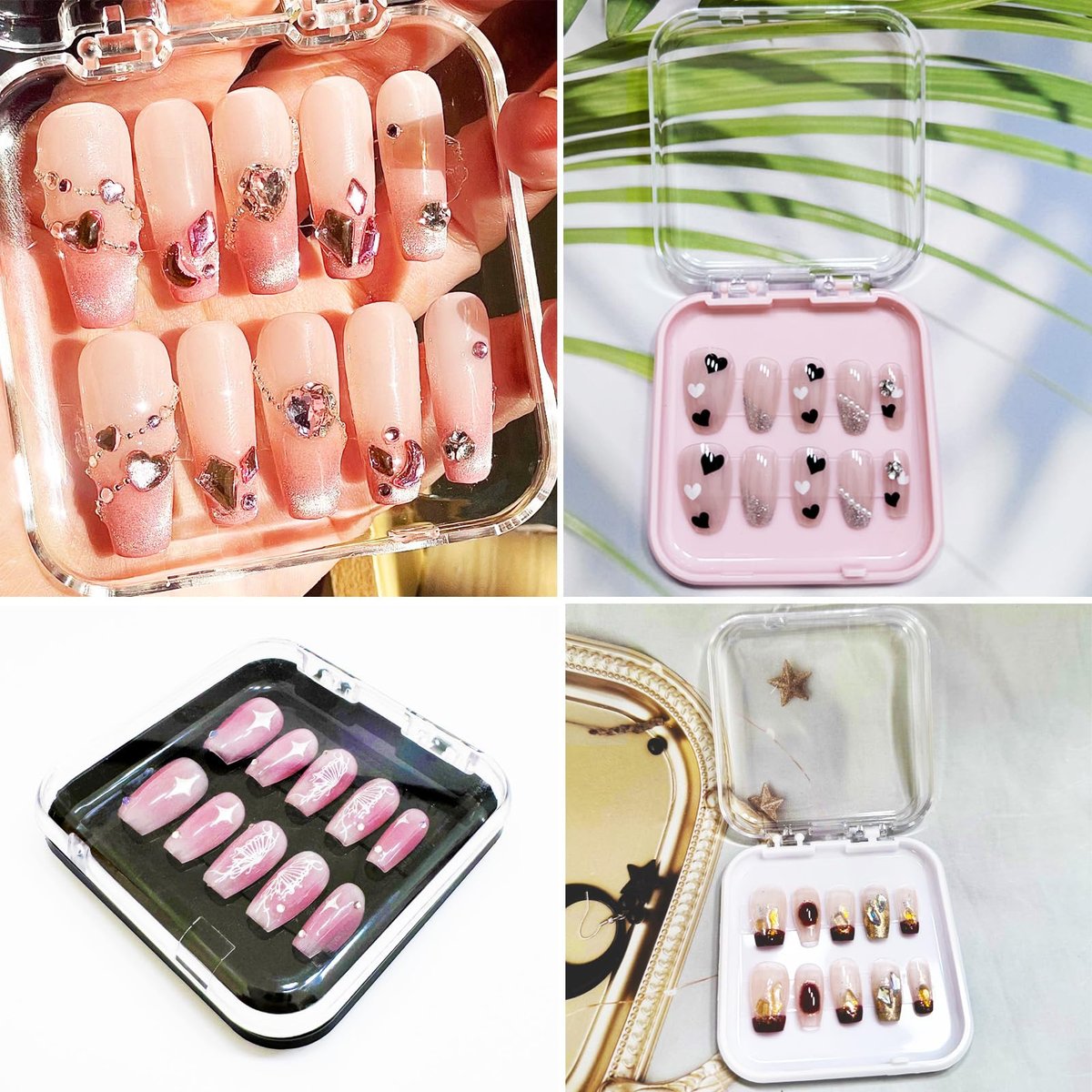 14 Pcs Press On Nail Packaging Boxes with 60 – Anyone Who Loves Press-On Nails: Enjoy the convenience of having – Image 11