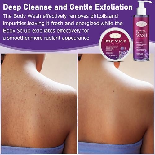 GOWLAVER Purple Spa Gift Basket for Women - Relaxation Stress Relief Self Care Kit Avelisse