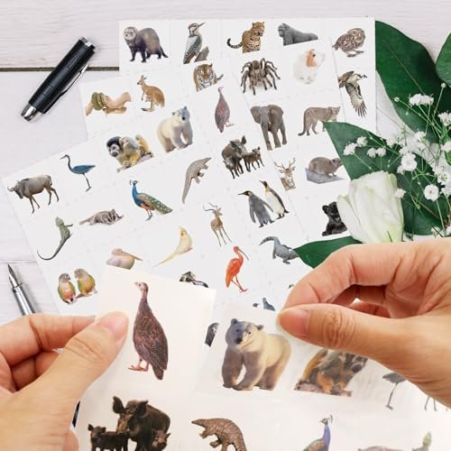 Fancy Land 140Pcs Safari Temporary Tattoos for Kids – Jungle Animal Individual Tattoos for Wild Theme Birthday Party Decorations, Favors, Baby Shower Supplies, Goodie Bag Stuffers - görsel 10