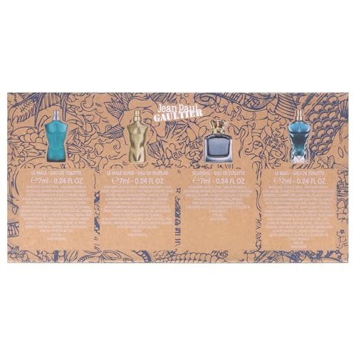 Jean Paul Gaultier Miniatures Set for Men - 4-Piece Eau de Toilette Gift Collection Avelisse