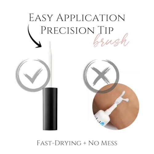 True Beauty Lashes Gentle Formula Lash Glue – 24 Hour Hold, Aloe-Infused, Dries Clear, Water Resistant Avelisse