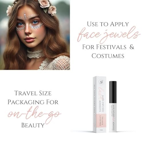 True Beauty Lashes Gentle Formula Lash Glue – 24 Hour Hold, Aloe-Infused, Dries Clear, Water Resistant Avelisse