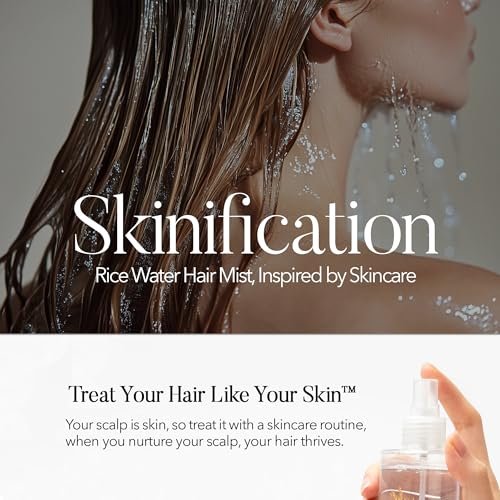 mimosu 97% Rice Water Hair Growth Spray - Fermented Rice Water & Biotin Serum with PHA Toner, Korean Hair Care Formula, 6.8 fl oz Avelisse