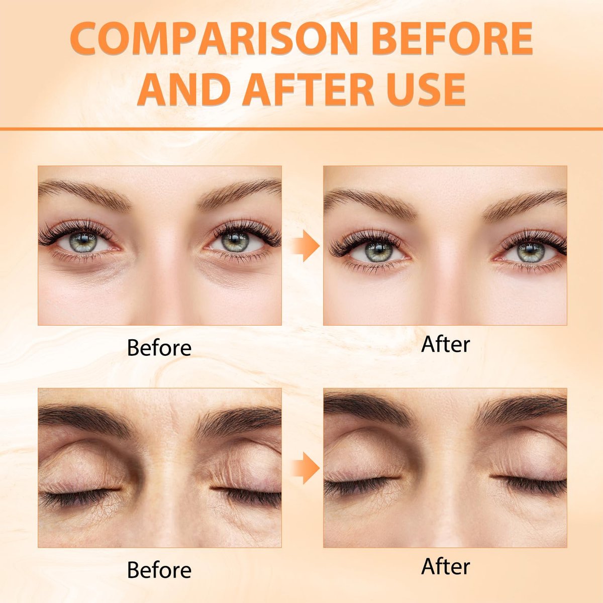 Tbexem Revive Glow Vitamin C Eye Balm - Hydrating Eye Cream for Dark Circles, Brightening & Puffiness (2-Pack) Avelisse