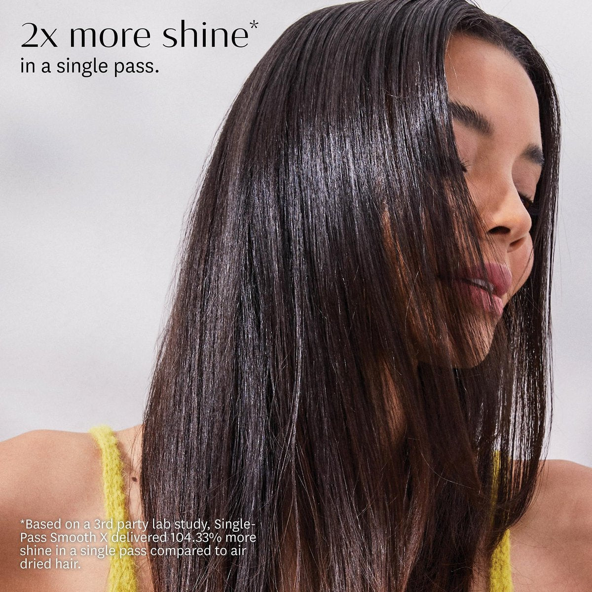 T3 SinglePass Smooth X Professional Flat Iron - Extra-Long Ceramic Plates, 9 Heat Settings, Satin Blush Avelisse