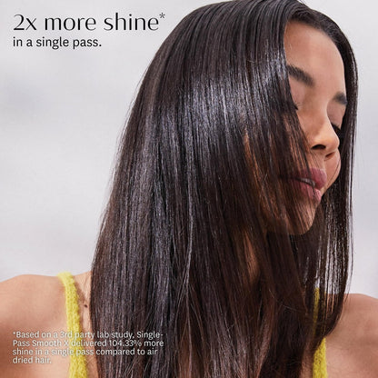 T3 SinglePass Smooth X Professional Flat Iron - Extra-Long Ceramic Plates, 9 Heat Settings, Satin Blush Avelisse