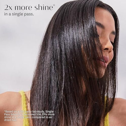 T3 SinglePass Smooth X Professional Flat Iron - Extra-Long Ceramic Plates, 9 Heat Settings, Satin Blush Avelisse