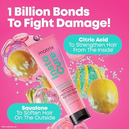 Matrix Instacure Build-A-Bond Instant Revival Liquid Mask - Strengthening Hair Repair for Very Damaged Hair, Citric Acid & Squalane, Softens & Smooths, Vegan & Sulfate-Free, 9.4 Fl Oz Avelisse
