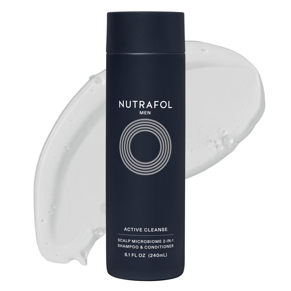 Nutrafol Men's Shampoo and Conditioner 2-in-1 - Cleanse, Hydrate, Unclog Pores for Thicker, Stronger Hair - Color Safe, Sulfate Free - 8.1 Fl Oz Avelisse