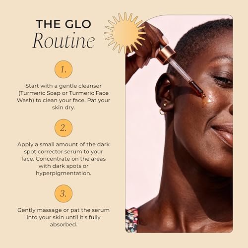 Glo Melanin Dark Spot Remover & Corrector Serum for Face with Vitamin C | Reduces Hyperpigmentation & Discoloration Avelisse
