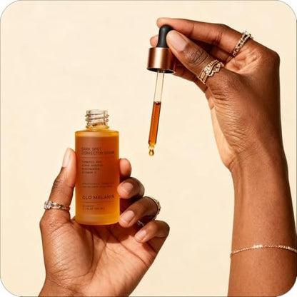 Glo Melanin Dark Spot Remover & Corrector Serum for Face with Vitamin C | Reduces Hyperpigmentation & Discoloration Avelisse