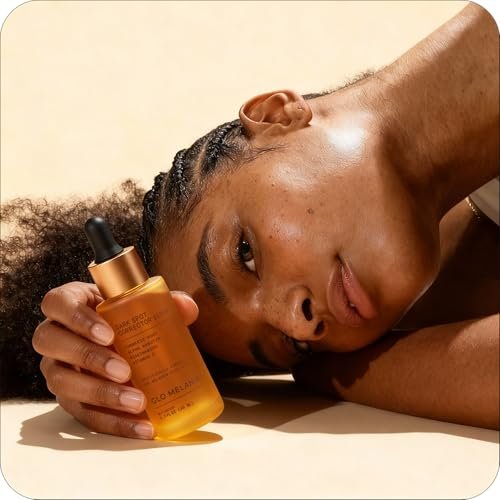 Glo Melanin Dark Spot Remover & Corrector Serum for Face with Vitamin C | Reduces Hyperpigmentation & Discoloration Avelisse