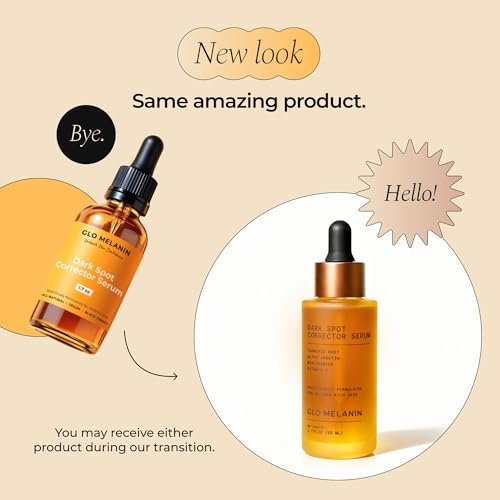 Glo Melanin Dark Spot Remover & Corrector Serum for Face with Vitamin C | Reduces Hyperpigmentation & Discoloration Avelisse