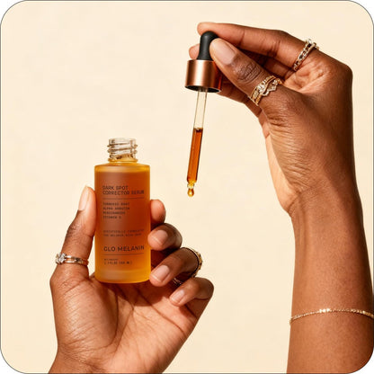 Glo Melanin Dark Spot Remover & Corrector Serum for Face with Vitamin C | Reduces Hyperpigmentation & Discoloration Avelisse