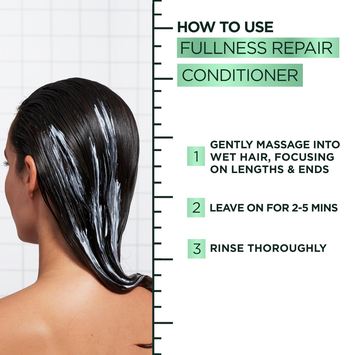Garnier Fructis Hair Filler Fullness Repair Conditioner for Thin, Weak Hair with Polypeptides and Hair Repair Complex, 10.1 Fl Oz - görsel 18