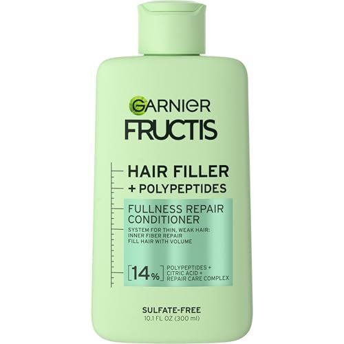 Garnier Fructis Hair Filler Fullness Repair Conditioner for Thin, Weak Hair with Polypeptides and Hair Repair Complex, 10.1 Fl Oz - görsel 1