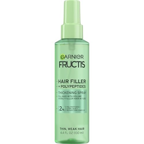 Garnier Fructis Hair Filler Fullness Repair Thickening Spray - Volumizing Spray with Polypeptides and Hair Repair Complex for Thin, Weak Split Ends, 4.4 Fl Oz - görsel 2