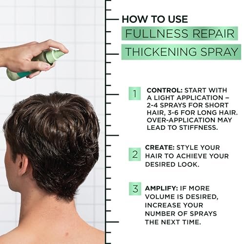 Garnier Fructis Hair Filler Fullness Repair Thickening Spray - Volumizing Spray with Polypeptides and Hair Repair Complex for Thin, Weak Split Ends, 4.4 Fl Oz - görsel 18