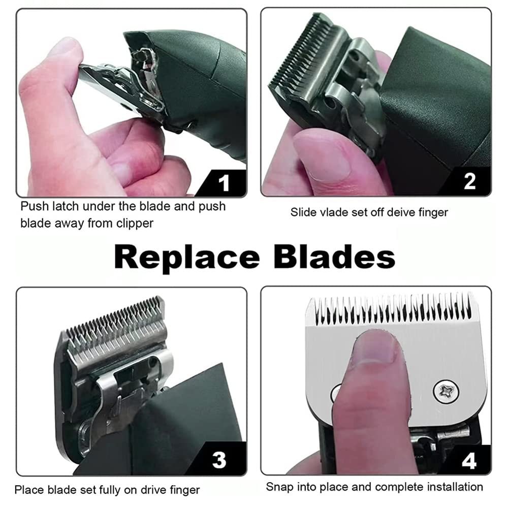 Maxeylead Replacement Clipper Blade Compatible with Oster Detachable Classic 76 Octane Clipper, Size #00000 (0.2mm) Avelisse