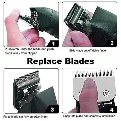 Maxeylead Replacement Clipper Blade Compatible with Oster Detachable Classic 76 Octane Clipper, Size #00000 (0.2mm) Avelisse
