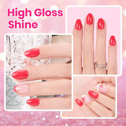 Beetles Hot Pink Nail Polish - Magenta Beat 0.51 Fl Oz (15 mL) Neon Pink Quick Dry Long-Lasting Nail Art