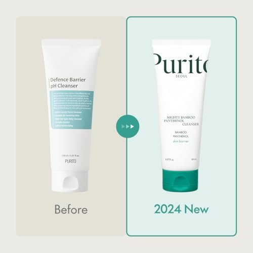 PURITO Mighty Bamboo Panthenol Cleanser - Gentle Face Wash for Moisturizing, Makeup Remover, for Sensitive Skin, Vegan & Cruelty-Free, 150ml / 5.07 fl. oz. Avelisse