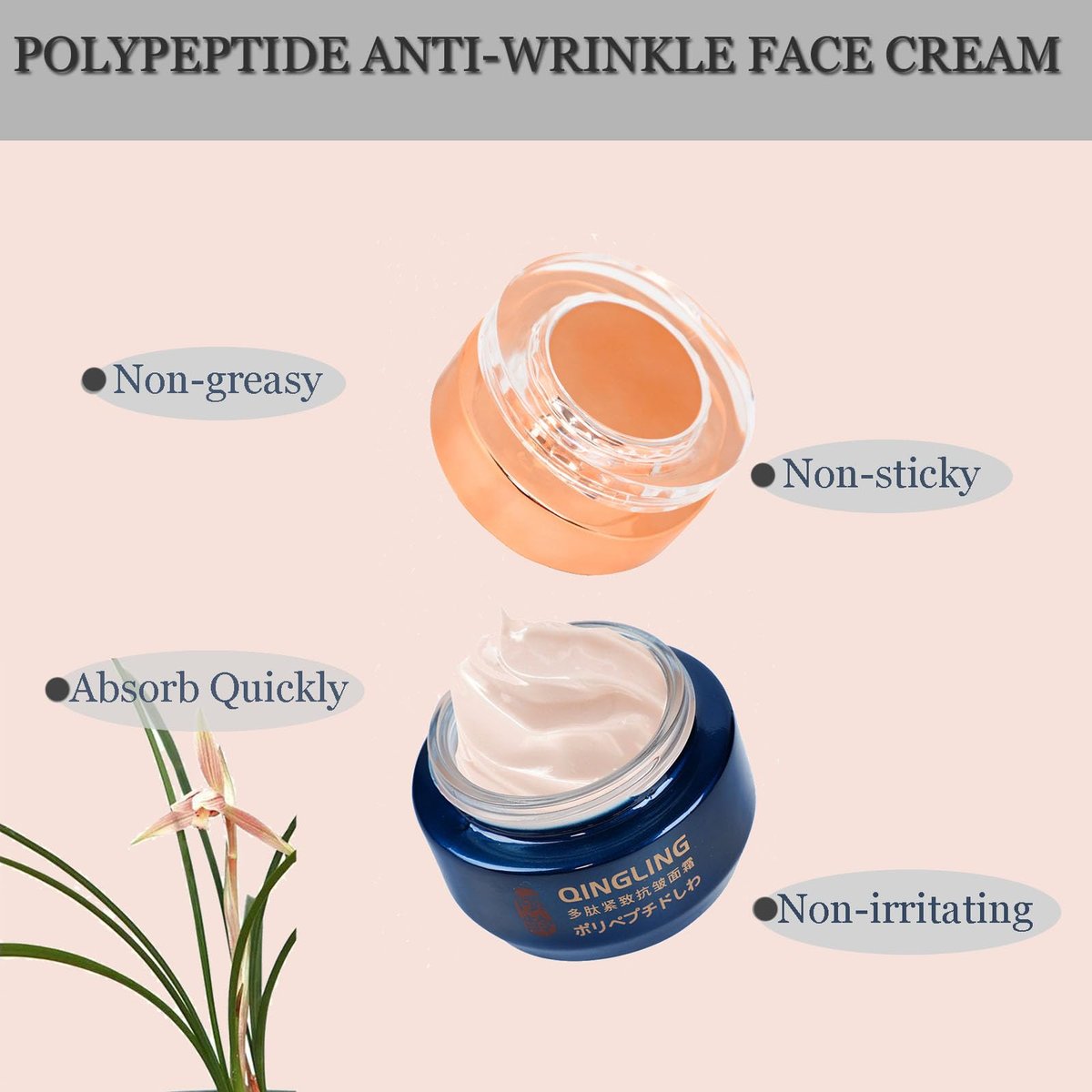 Baysea Japanese Qingling Wrinkle Removal Cream - Polypeptide Anti-Aging Face Cream for Firming & Tightening Skin Avelisse