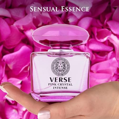 Verse Pink Crystal Intense for Women Eau de Parfum 3.4 fl oz (100ml) - Fruity & Floral Fragrance with Raspberry, Peony, Magnolia & Lotus - görsel 12