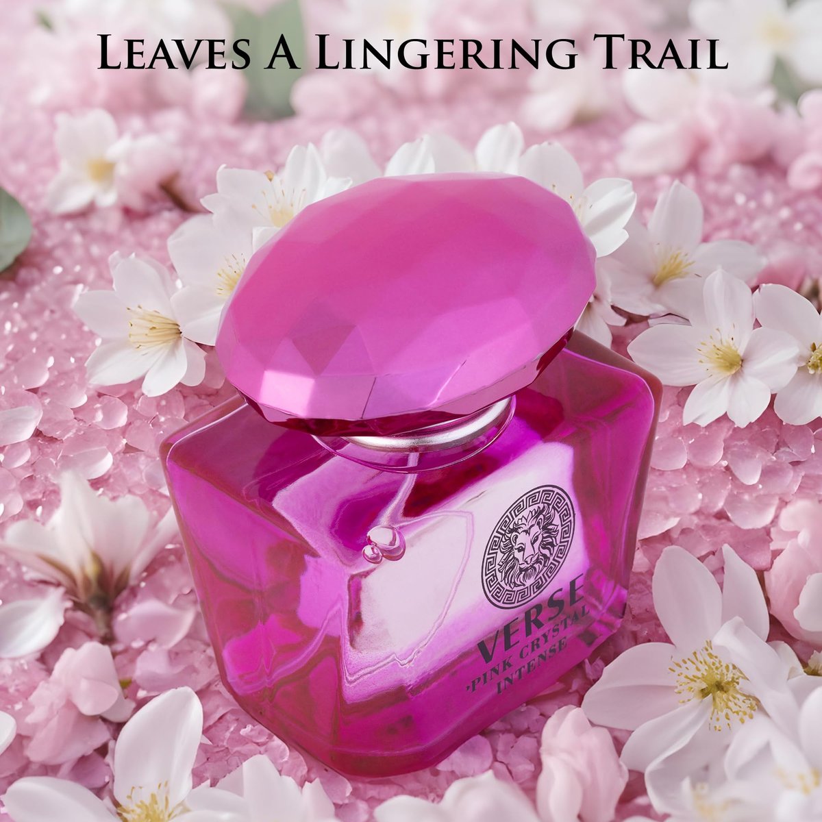 Verse Pink Crystal Intense for Women Eau de Parfum 3.4 fl oz (100ml) - Fruity & Floral Fragrance with Raspberry, Peony, Magnolia & Lotus - görsel 7