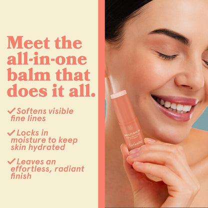LE GUSHE All-in-One Face Balm Stick - Under Eye Brightener, Anti-Aging Under Eye Balm with Salmon Roe Extract & Collagen - for Fine Lines & Wrinkles - Use on Face, Forehead, Neck