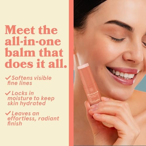 LE GUSHE All-in-One Face Balm Stick - Under Eye Brightener, Anti-Aging Under Eye Balm with Salmon Roe Extract & Collagen - for Fine Lines & Wrinkles - Use on Face, Forehead, Neck - görsel 6