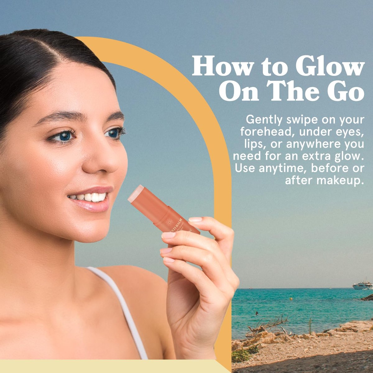 LE GUSHE All-in-One Face Balm Stick - Under Eye Brightener, Anti-Aging Under Eye Balm with Salmon Roe Extract & Collagen - for Fine Lines & Wrinkles - Use on Face, Forehead, Neck - görsel 3