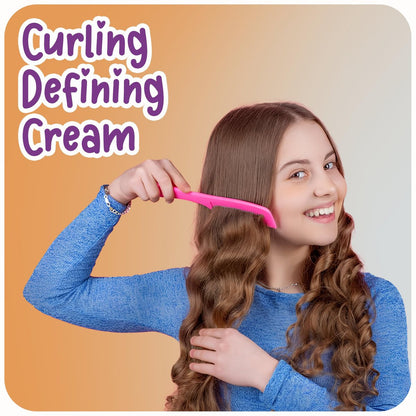 Ricitos de Oro Curl Defining Cream – Define Curls Without Frizz, Long-Lasting Hydration, 100% Natural Oils, Vegan, Detangle & Style, 10.5 oz (2-Pack) Avelisse