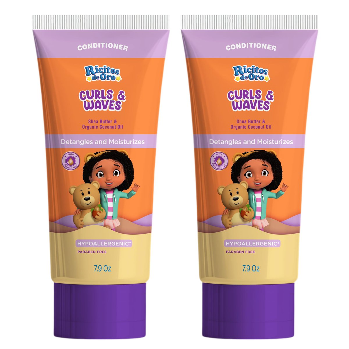 Ricitos de Oro Curl Conditioner - Hydrating 2-Pack for Defined, Weightless Curls - Safe for All Hair Types Avelisse