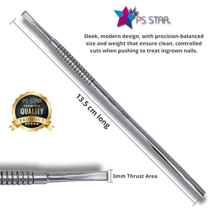 Ps Star 363P PODO PRO Ingrown Toenail Guide – Surgical Steel Cutter for Podiatry & Pedicure Avelisse