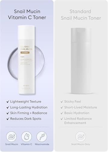 MISSHA Cell Renew Snail Mucin Vitamin C Toner - 5.07 Fl Oz | Korean Skincare for Glass Skin, 90% Snail Mucin, Deep Hydration, Improves Texture Avelisse