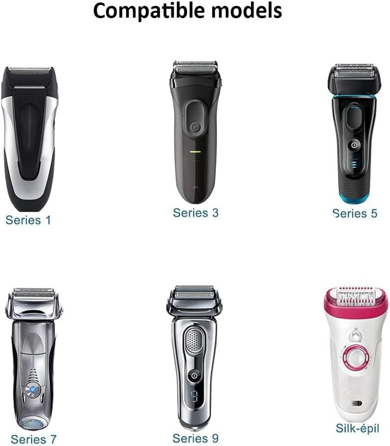 Charger Replacement for Braun Shaver Series 7, 3, 9, 5, 1 – Compatible with 190, 3040s, 340, 5040s, 720, 720s-4, 760cc, 790cc, 9090 Razor Trimmer – 12V 400mA Charging Cord - görsel 5