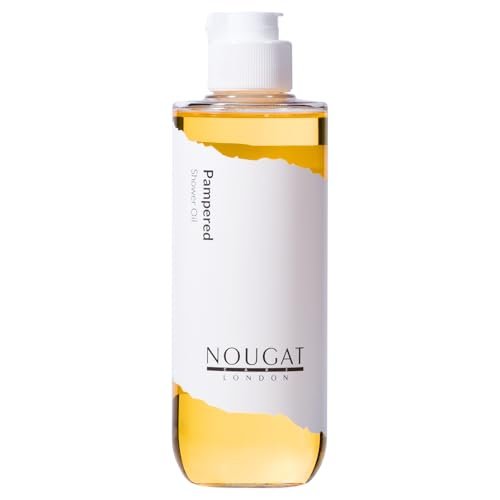 NOUGAT Pampered Shower Oil - Transforming Oil-to-Milk Body Cleanser for Makeup & Sunscreen Removal, Hydrating Botanical Wash for Dry Skin, Exotic Scent, 372g - görsel 2
