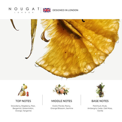 NOUGAT Pampered Shower Oil - Transforming Oil-to-Milk Body Cleanser for Makeup & Sunscreen Removal, Hydrating Botanical Wash for Dry Skin, Exotic Scent, 372g