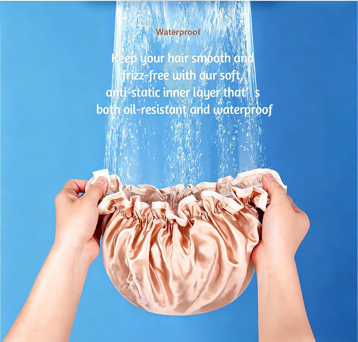 HXIELEC 4 Pack Bright Colored EVA Shower Caps – Double Layer Waterproof, Reusable & Durable Premium Hair Protection for Women, Ideal for Shower, Bath & Spa - görsel 11