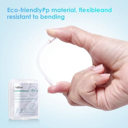 Loffeyo 50 Count Makeup Remover Cotton Swabs - Liquid-Filled Eye & Lip Remover with White Lily, Travel Essentials