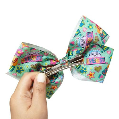 LUV HER Paw Patrol Single Hair Bow for Girls – Large Printed Hair Bow with Favorite Characters, Alligator Clip, Ages 3+