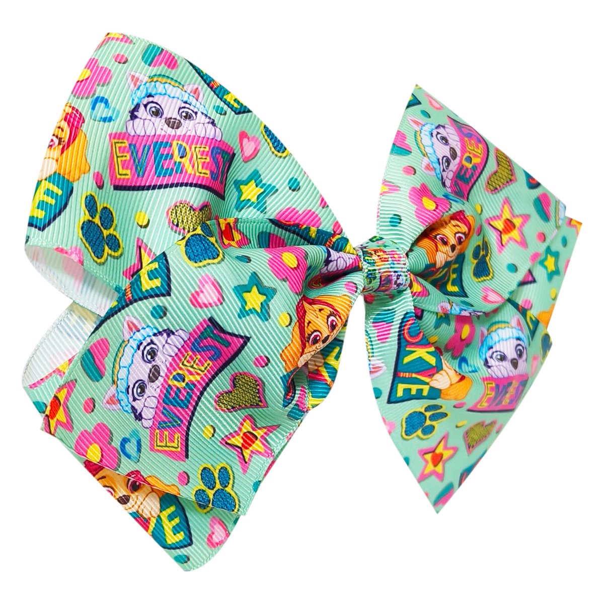 LUV HER Paw Patrol Single Hair Bow for Girls – Large Printed Hair Bow with Favorite Characters, Alligator Clip, Ages 3+ - görsel 3