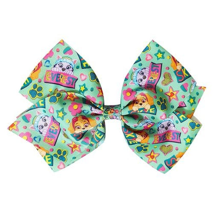 LUV HER Paw Patrol Single Hair Bow for Girls – Large Printed Hair Bow with Favorite Characters, Alligator Clip, Ages 3+