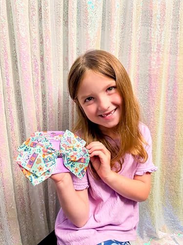 LUV HER Paw Patrol Single Hair Bow for Girls – Large Printed Hair Bow with Favorite Characters, Alligator Clip, Ages 3+ - görsel 14