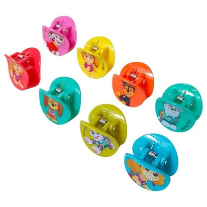 LUV HER Paw Patrol Girls Butterfly Hair Clips - 8 Cute Hair Clips with Small Soft Claw, Multicolor, Ages 3+