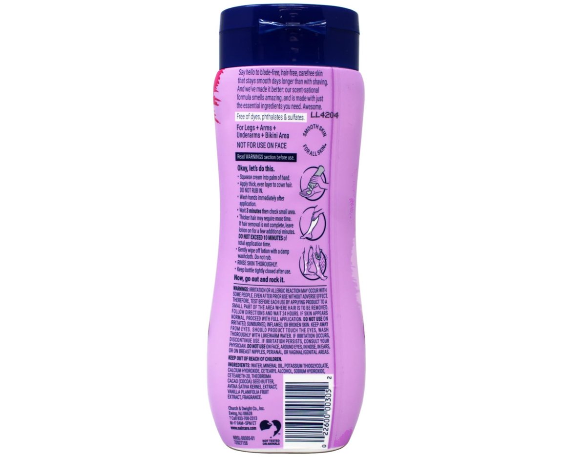 Nair Body Cream Hair Remover, Nourishing Oat Milk & Vanilla Scent, Dermatologist Tested, 7.9 oz (Pack of 3) Avelisse