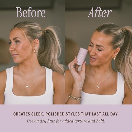 Salée Hair Wax Stick – All Day Hold for Slick Back Ponytails, Tame Flyaways & Frizz, Non-Toxic Clean Ingredients, No Residue, for Women & Girls (1.7 oz) - görsel 5
